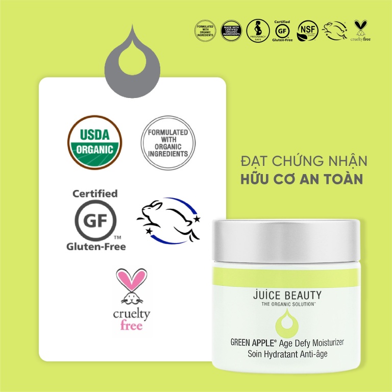 Kem Dưỡng Sáng Da Ngừa Nám Thai Kỳ Juice Beauty Green Apple Moisturizer 60ml